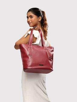 Caprese - Women Maroon Amelia Tote Bag (M)