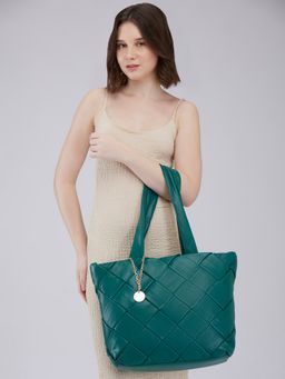 Caprese - Women Teal Merlin Tote Bag (L)