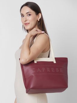 Caprese - Women Maroon Narni Tote Bag (M)