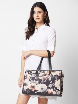 Caprese - Women Black Poppy Tote Bag (M)