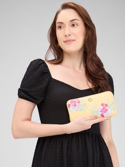 Caprese - Women Yellow Shanaya Zip Around Wallet (L)