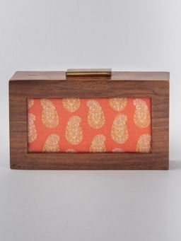 Vareli Bafna - Designs Sunset Orange Clutch