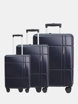 Swiss Military - Unisex Dash Hard 8 Wheel Spinner Trolley Bags - Blue (Pack of 3)