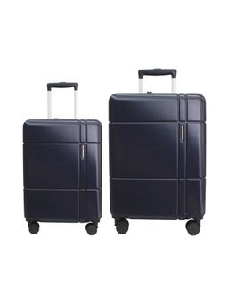 Swiss Military - Unisex Dash Hard 8 Wheel Spinner Trolley Bags - Blue (Pack of 2)