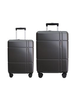 Swiss Military - Unisex Dash Hard 8 Wheel Spinner Trolley Bags - Grey (Pack of 2)