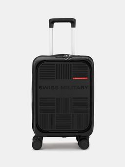 Swiss Military - Unisex Spectra Hard 8 Wheel Spinner Trolley Bag - Black