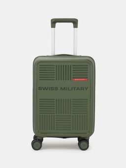 Swiss Military - Unisex Spectra Key Hard 8 Wheel Spinner Trolley Bag - Olive