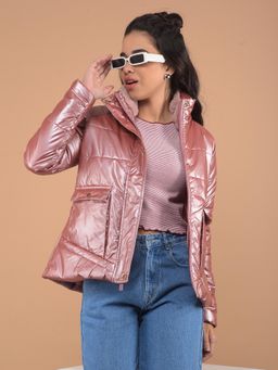 CRIMSOUNE CLUB - Women Peach Padded Jacket