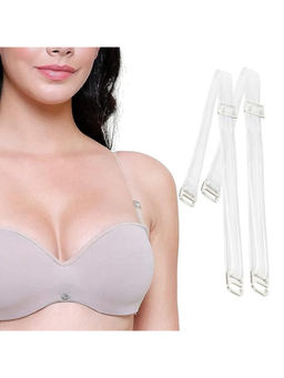 BRACHY - Womens Adjustable Replacement Seamless Simple Bra Strap (Pack of 2)