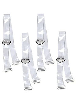 BRACHY - Womens Invisible Soft Replacement Bra Shoulder Straps (Pack of 4)