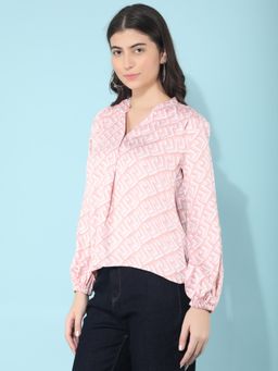 CRIMSOUNE CLUB - Women's Pink Printed Top