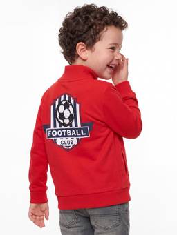 United Colors of Benetton - Boys Red Printed Polycotton Jacket