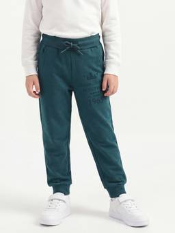 United Colors of Benetton - Boys Blue Printed Modal Pant