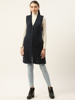 APSLEY - Blue Self Design Cardigan