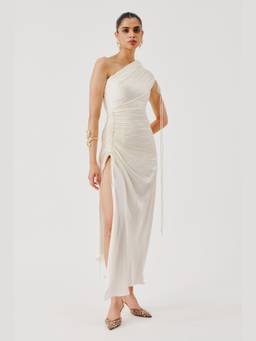 AROKA - Ivory Pearl Radiance Gown Dress