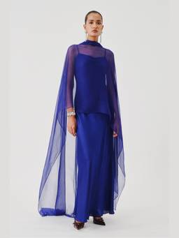 AROKA - Blue Tyra Slip Dress