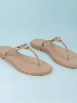 Mochi - Women Beige Casual Flats