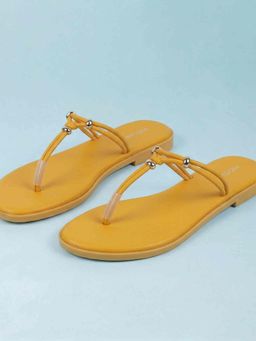 Mochi - Women Yellow Casual Flats