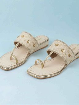 Mochi - Women Beige Casual Flats