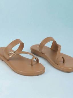 Mochi - Women Beige Casual Flats