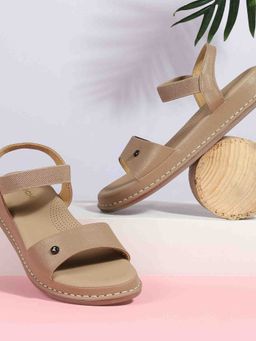 Mochi - Women Beige Casual sandals