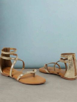 Mochi - Women Gold Sandals