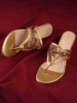 Metro - Women Bronze Kitten Heels