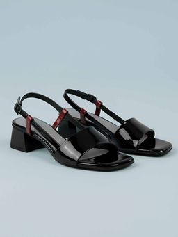 Mochi - Women Black Block Heels
