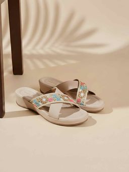 Metro - Women Beige Sandals