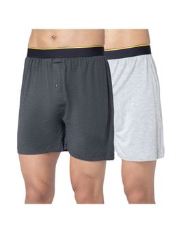 Bummer - Multi-Color Printed Micro Modal Boxers Shorts for Men (Pack of 2)