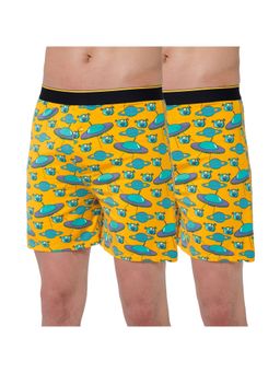 Bummer - Multi-Color Printed Micro Modal Boxers Shorts for Men (Pack of 2)