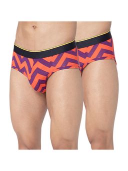 Bummer - Multi-Color Mens Printed Micro Modal Briefs Underwear (Pack of 2)