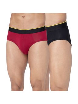 Bummer - Multi-Color Mens Printed Micro Modal Briefs Underwear (Pack of 2)