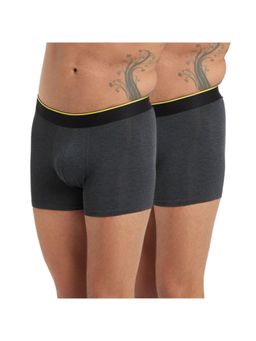 Bummer - Grey Micro Modal Trunks Underwear for Men (Pack of 2)