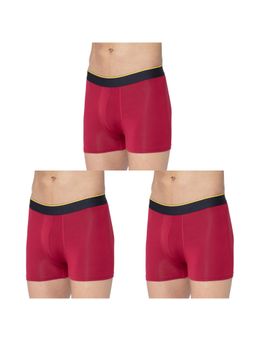 Bummer - Red Micro Modal Trunks Underwear for Men (Pack of 3)