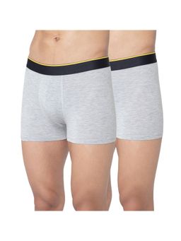 Bummer - Grey Micro Modal Trunks Underwear for Men (Pack of 2)