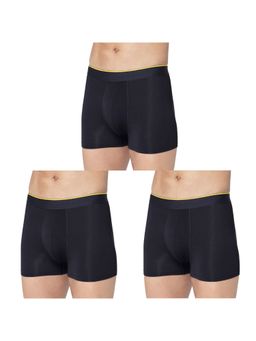 Bummer - Black Micro Modal Trunks Underwear for Men (Pack of 3)
