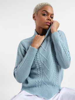 Campus Sutra - Womens Cable Knit Sweater