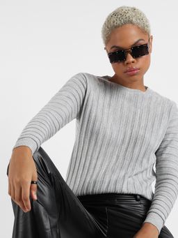 Campus Sutra - Womens Ribbed Knit Sweater