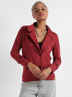 Campus Sutra - Womens Single-Breasted Jacket With Angled Open Pockets
