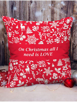 Indigifts - Christmas All I Need Is Love Cushion (12x12 Inches)