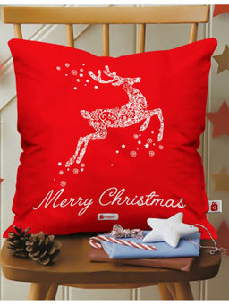 Indigifts - Merry Christmas Cushion Cover (12x12 Inches)