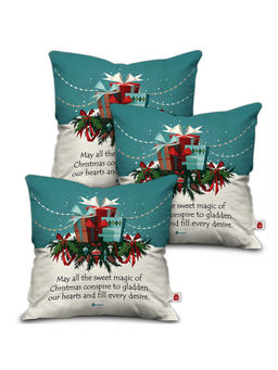 Indigifts - Christmas Decorations Cushion Cover (12x12 Inches)