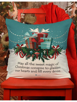 Indigifts - Christmas Home Decor Cushion Cover Without Filler (16x16 Inches)