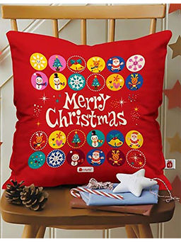 Indigifts - Gift Merry Christmas Printed Multi Cushion Cover Without Filler (18x18 inches)