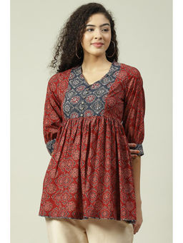 Biba - Rust Flared Kurti