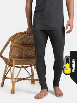 Jockey - 2420 Men Extra Warmth Super Combed Cotton Rich Thermal Long John-Charcoal Mel