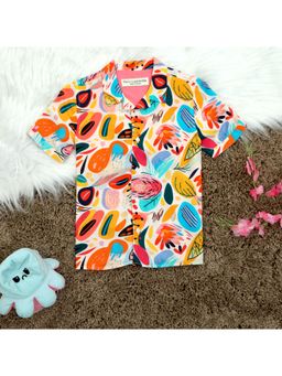 The Lion and the Fish - Boys Comfort Conversational Printed Casual Shirt