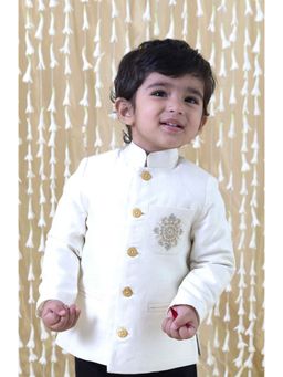 TIBER TABER - Riwayat Bandhgala for Baby Boys-Cream