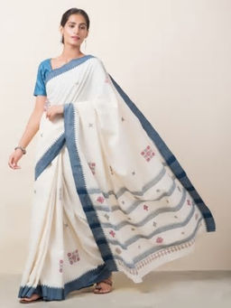 Fabindia - Cotton Bana Kasuti Embroidered Sari